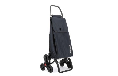 CARRO DE COMPRA SUBE ESCALERAS NEGRO 6 RUEDAS ROLSER AKANTO
