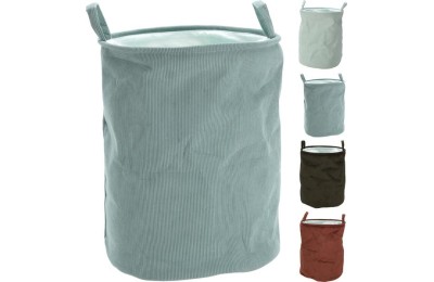 CESTA DE TELA PARA ROPA 38X38X50CMS.