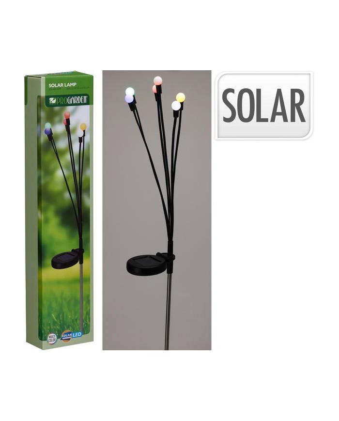 LAMPARA LED SOLAR 75CMS. JARDIN