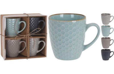 TAZA DE CAFE KOOP 300ML.4 UDS
