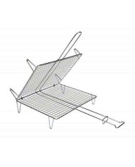 PARRILLA CROMADA DOBLE PESCADO 20X25CM SAUVIC