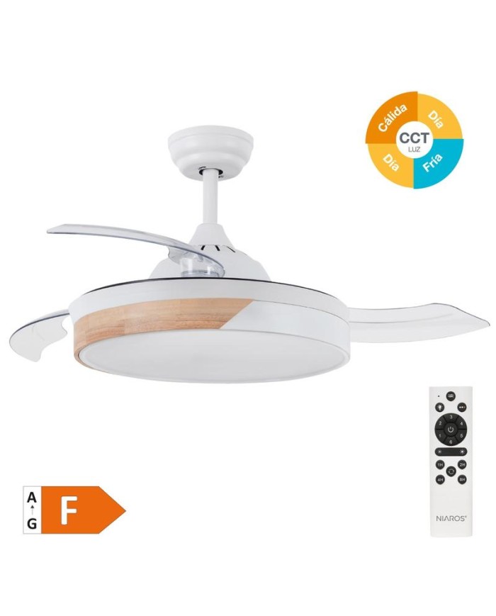 VENTILADOR TECHO 36W.107CM. BLANCO GSC