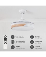VENTILADOR TECHO 36W.107CM. BLANCO GSC