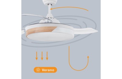 VENTILADOR TECHO 36W.107CM. BLANCO GSC