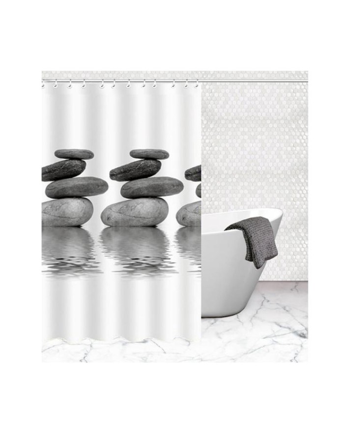 CORTINA BAÑO POLIESTER ALMA 200X180MM. EPID