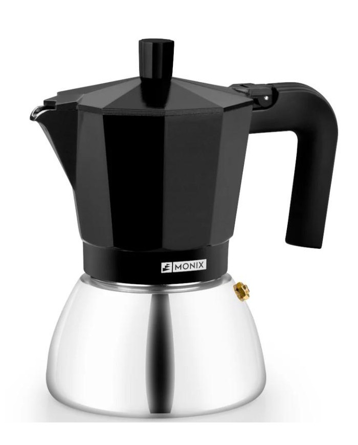CAFETERA INDUCTION INOX BLACK  6T MONIX