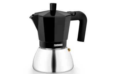 CAFETERA INDUCTION INOX BLACK  9T MONIX