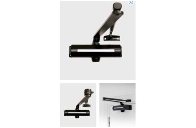 CIERRAPUERTAS CH 4-5 BASICO NEGRO JUSTOR(HOJA 125CM- 100KG)