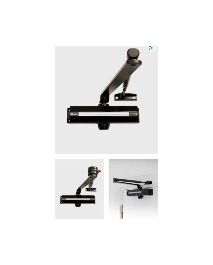 CIERRAPUERTAS CH 4-5 BASICO NEGRO JUSTOR(HOJA 125CM- 100KG)