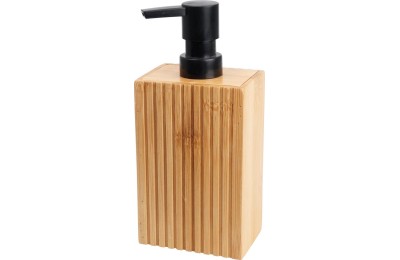 DISPENSADOR GEL BAÑO BAMBU/NEGRO BATHROOM
