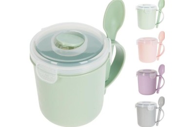 TAZA PARA LLEVAR EH CON TAPA 500ML.