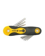 LLAVE TORX T9-T40 VOREL JUEGO 8 PZS.