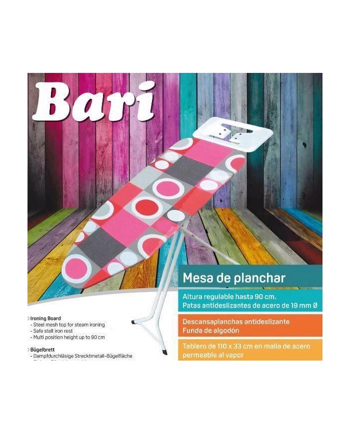 MESA PLANCHA SFK MODELO BARI 110 X 33