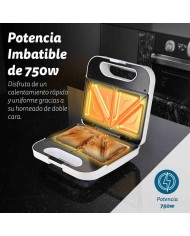 SANDWICHERA CUADRADA DOBLE 750W. GRUNKEL