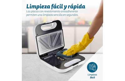 SANDWICHERA CUADRADA DOBLE 750W. GRUNKEL