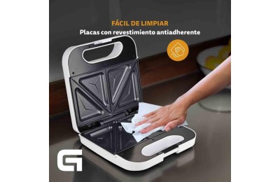 SANDWICHERA CUADRADA DOBLE 750W. GRUNKEL