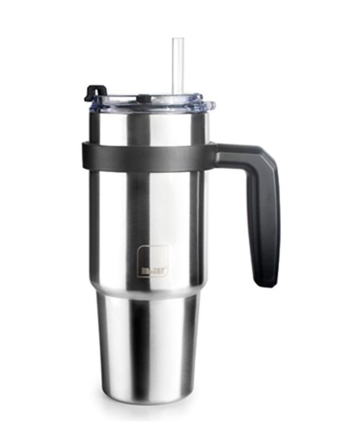 VASO TERMO IBILI CON ASA Y PAJITA 580 ML.