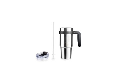 VASO TERMO IBILI CON ASA Y PAJITA 580 ML.
