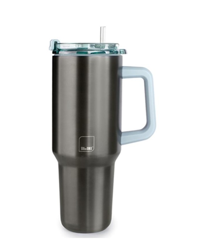 VASO TERMO IBILI CON ASA Y PAJITA 900 ML.