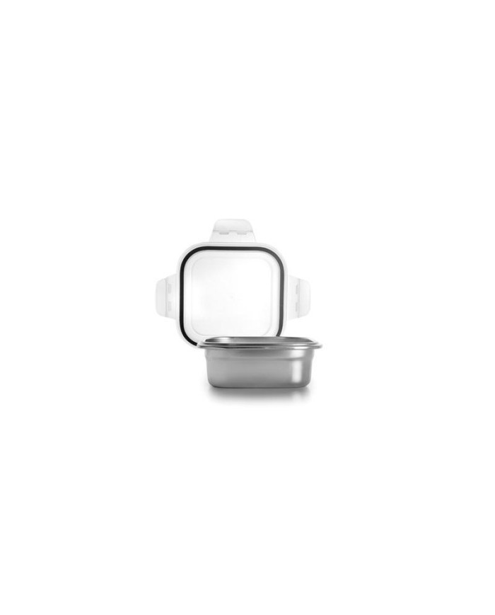 TAPER IBILI A/INOX. CUADRADO  300 ML. VALIDO MICROONDAS