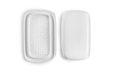 MANTEQUILLERA CERAMICA BLANCA IBILI