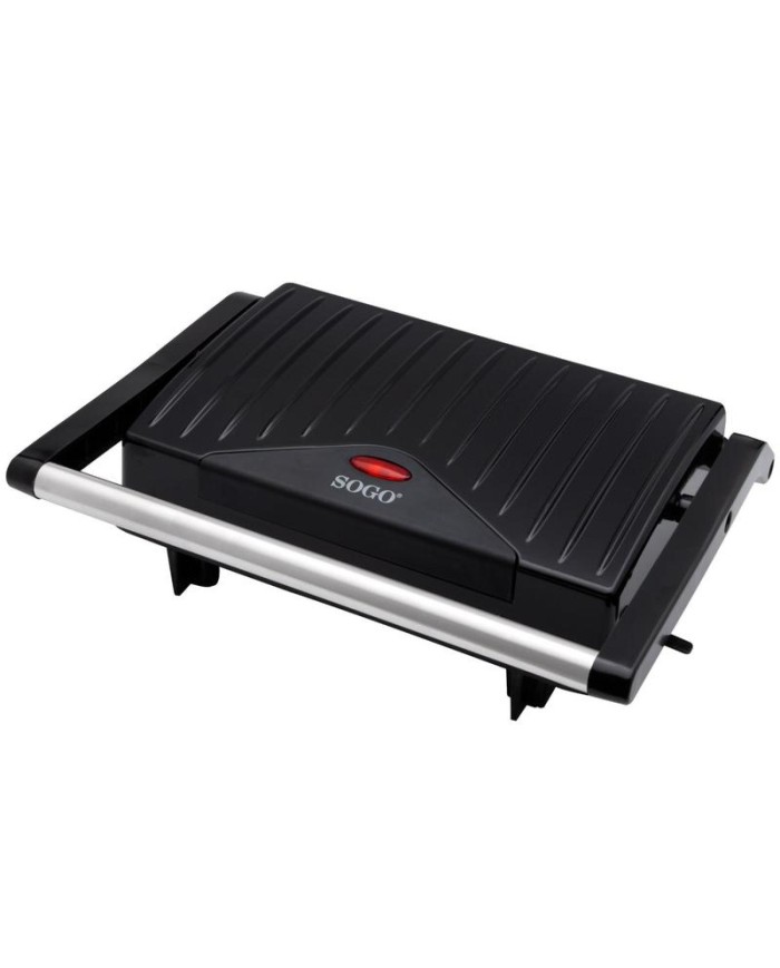PLANCHA GRILL SANDWICHERA SOGO 2 REB.  750W.
