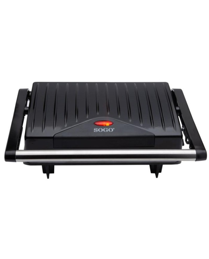 PLANCHA GRILL SANDWICHERA SOGO 2 REB.  750W.