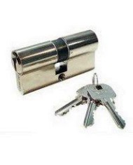 CILINDRO YALE NIQUELADO 70 MM. LEVA CORTA 30X40 LLAVES IGUALES 37010J