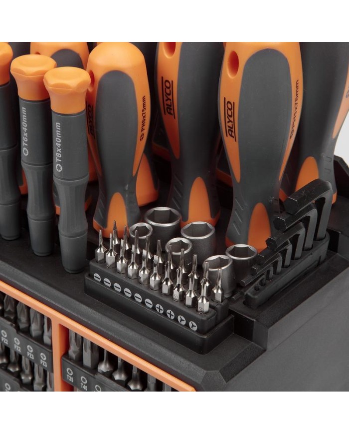 DESTORNILLADOR ALYCO ORANGE COMBI JUEGO 114 PIEZAS