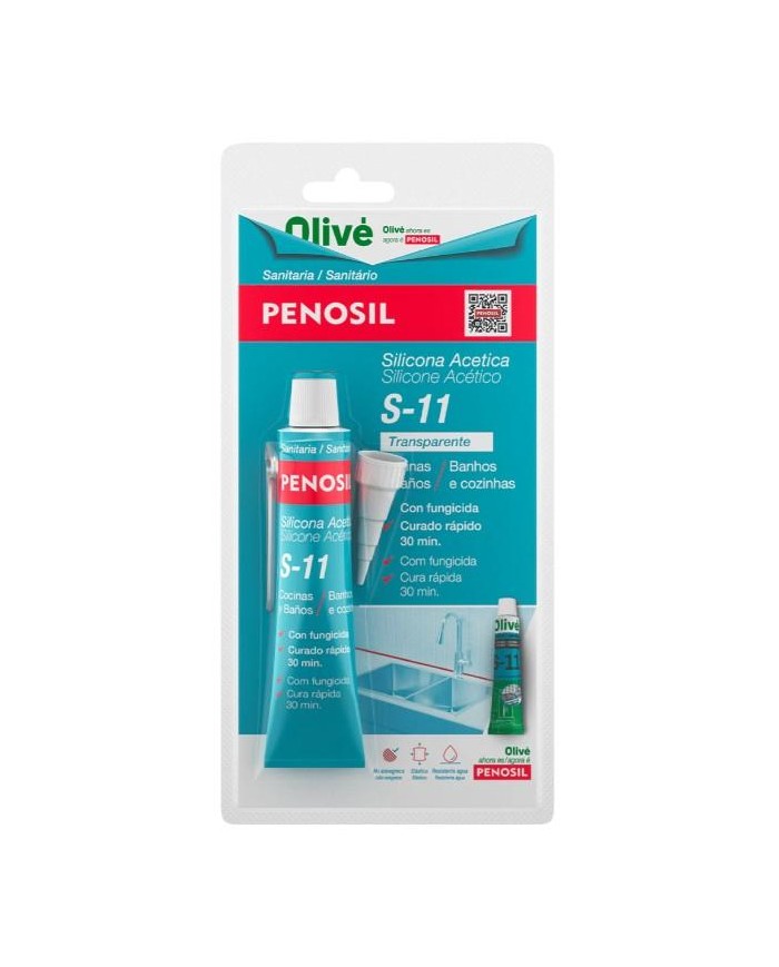SILICONA ACIDA  45ML. BLANCA PENOSIL