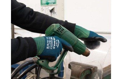 GUANTES NITRILO T-9 RIFLING NEGRO COFRA 12UDS.