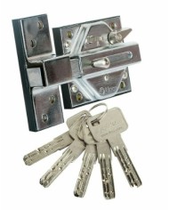 CERROJO LINCE 7930-RSA LATONADO (ALARMA)