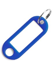 PORTAETIQUETAS LLAVERO JMA AZUL