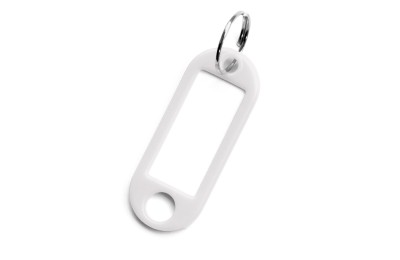 PORTAETIQUETAS LLAVERO JMA BLANCO