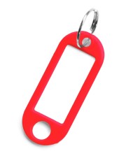 PORTAETIQUETAS LLAVERO JMA ROJO