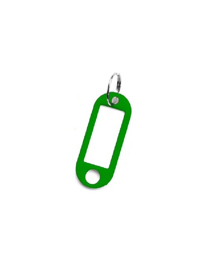 PORTAETIQUETAS LLAVERO JMA VERDE