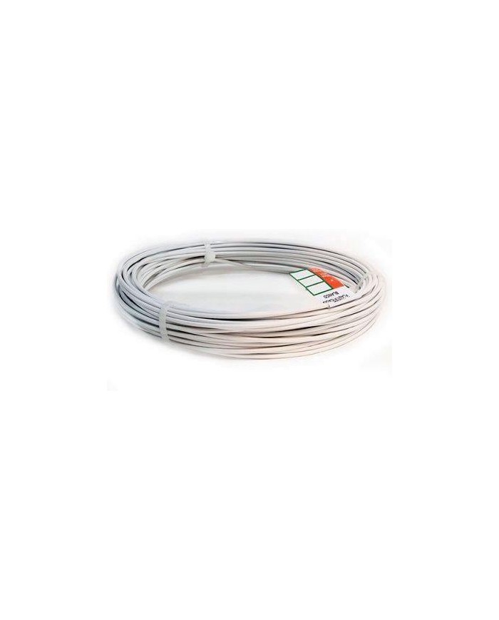 ROLLO ALAMBRE FORRADO BLANCO    25MTS.
