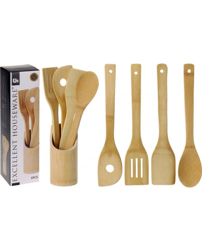 CUCHARAS EXCELLENTH BAMBU 5 PZAS.