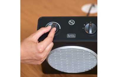 CALEFACTOR B&D VERTICAL NEGRO 2000W.