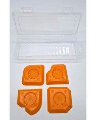 JUEGO  4 ESPATULAS JUNTAS SILICONA PAMEX
