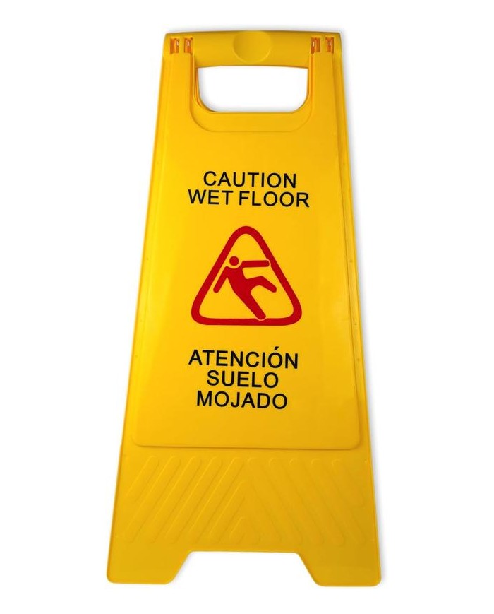 SEÑAL ADV. SUELO MOJADO (CAST/ING) PAMEX
