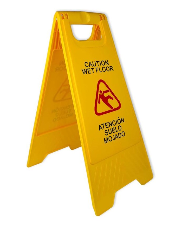 SEÑAL ADV. SUELO MOJADO (CAST/ING) PAMEX