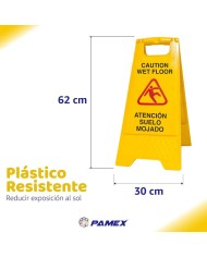 SEÑAL ADV. SUELO MOJADO (CAST/ING) PAMEX
