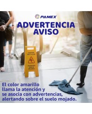 SEÑAL ADV. SUELO MOJADO (CAST/ING) PAMEX