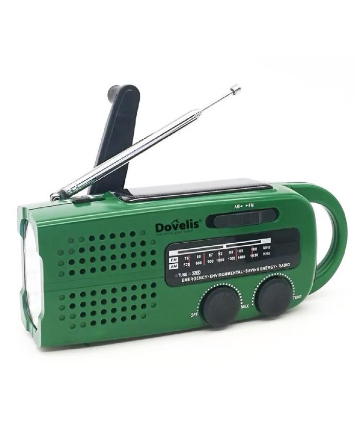 RADIO GSC LINTERNA LED DINAMO SOLAR USB