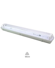 PANTALLA ESTANCA GSC 2 TUBOS LED T8 60CM