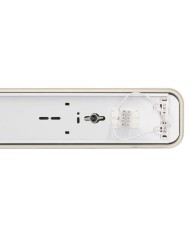 PANTALLA ESTANCA GSC 2 TUBO LED T8 120CM