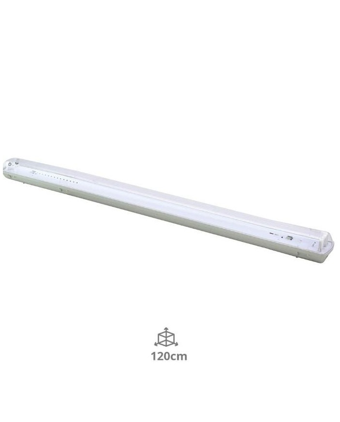 PANTALLA ESTANCA GSC 2 TUBO LED T8 120CM