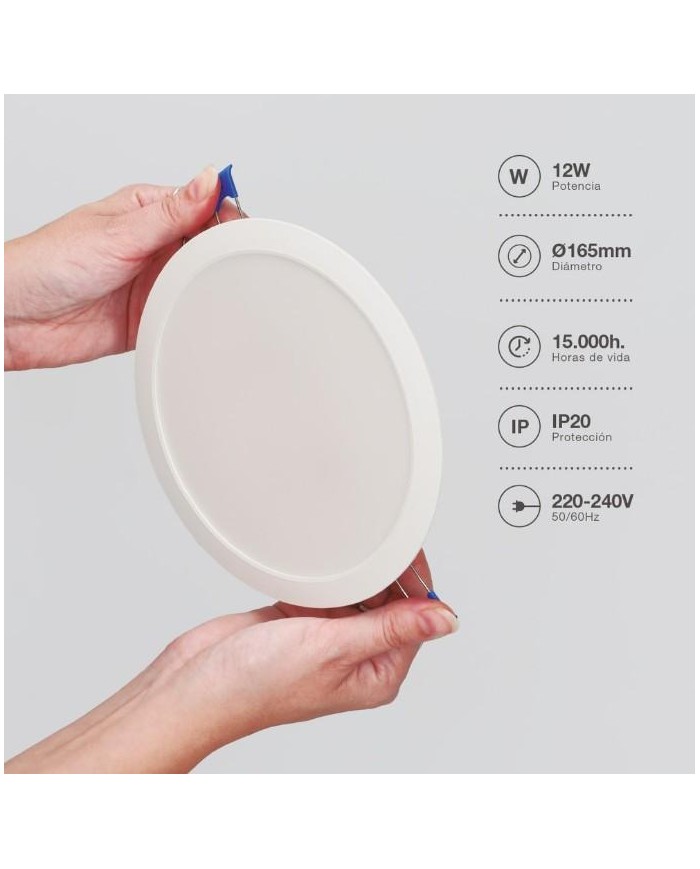 DOWN CIRC.EMPOT.GSC 12W 6500K BLANCO 16,
