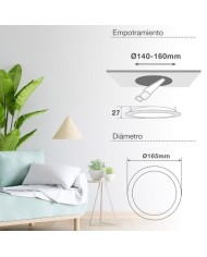 DOWN CIRC.EMPOT.GSC 12W 6500K BLANCO 16,